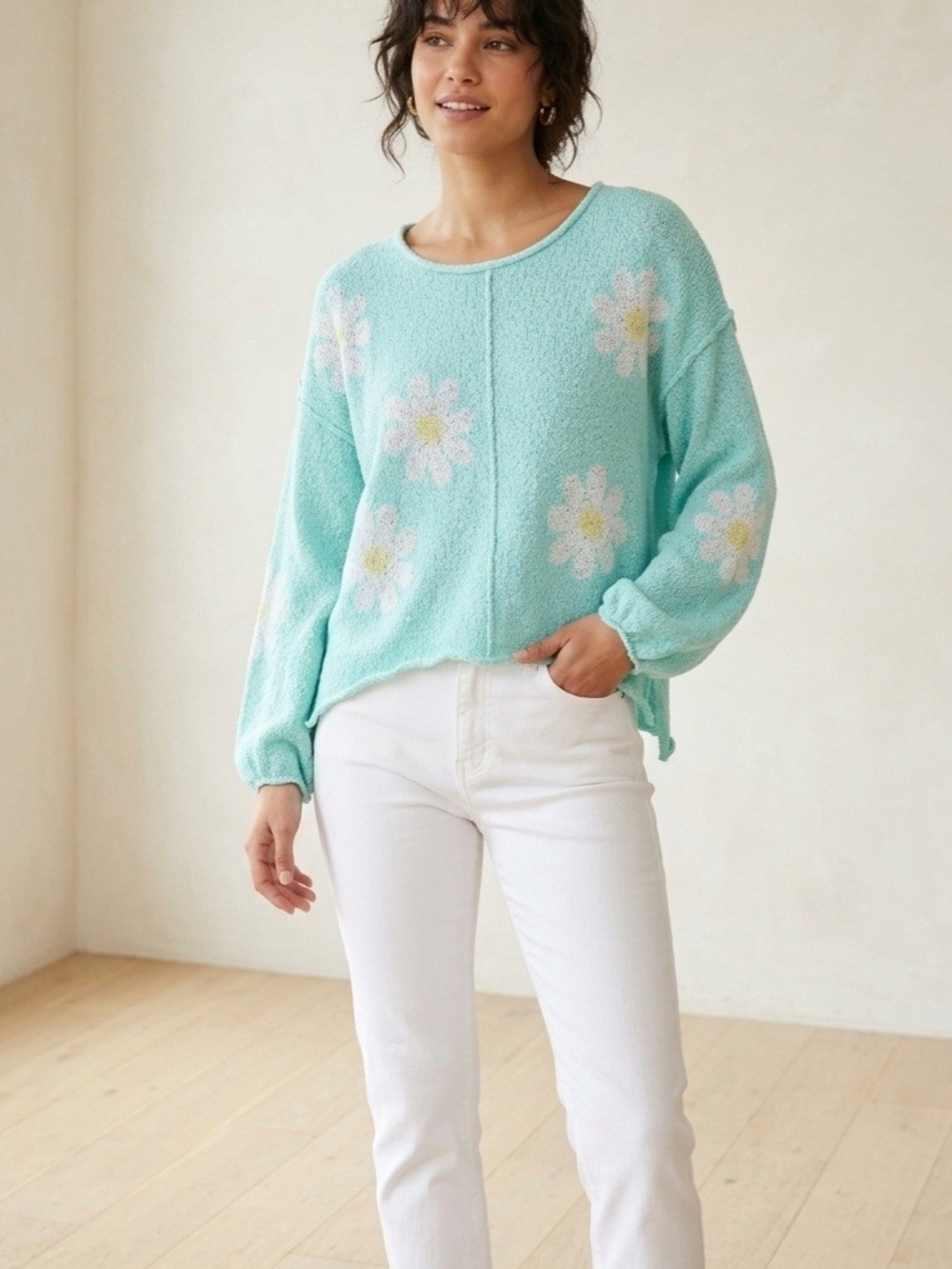POL | Daisy Floral Print Sweater